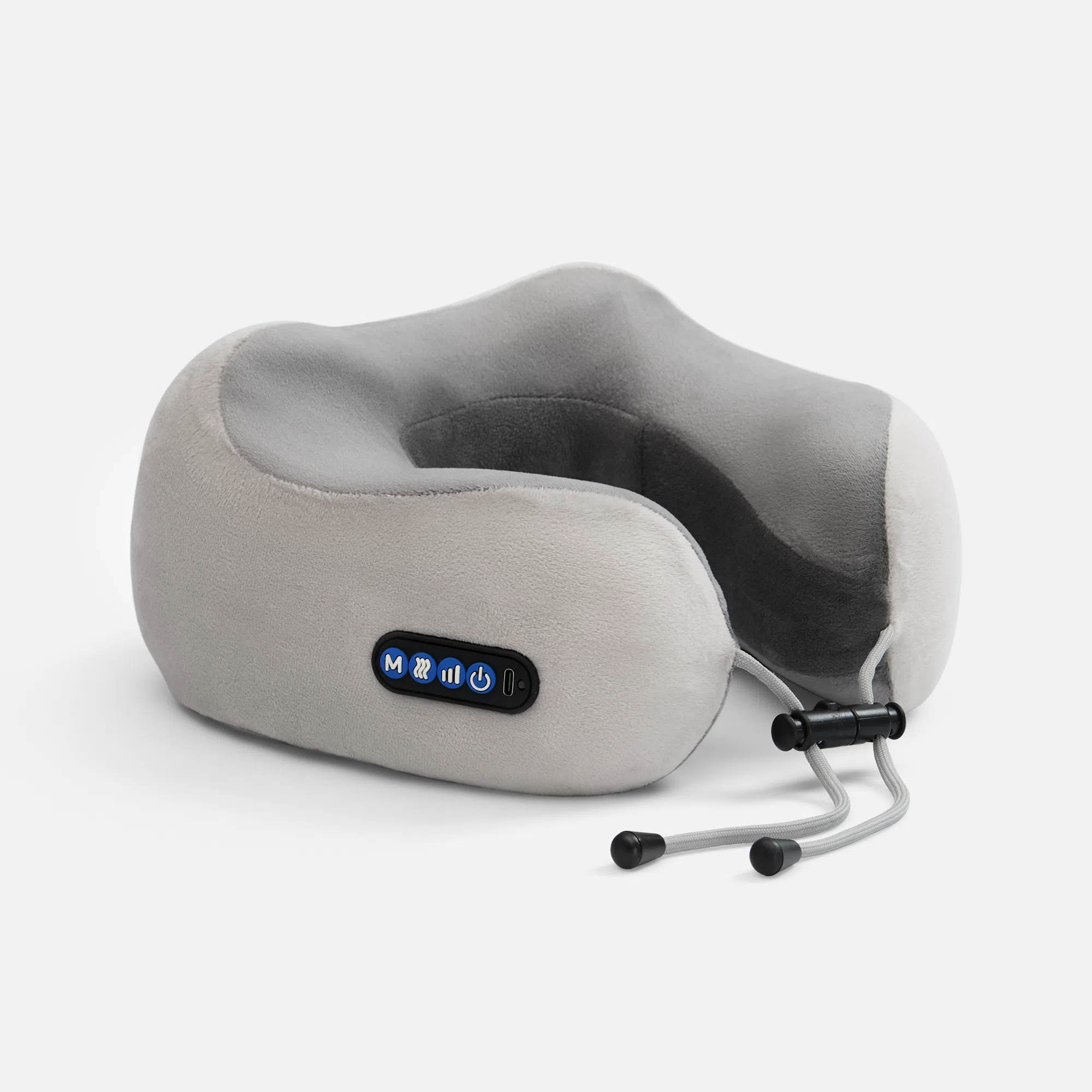 Дорожная подушка-массажер inRelax, ver.2, серая под нанесение