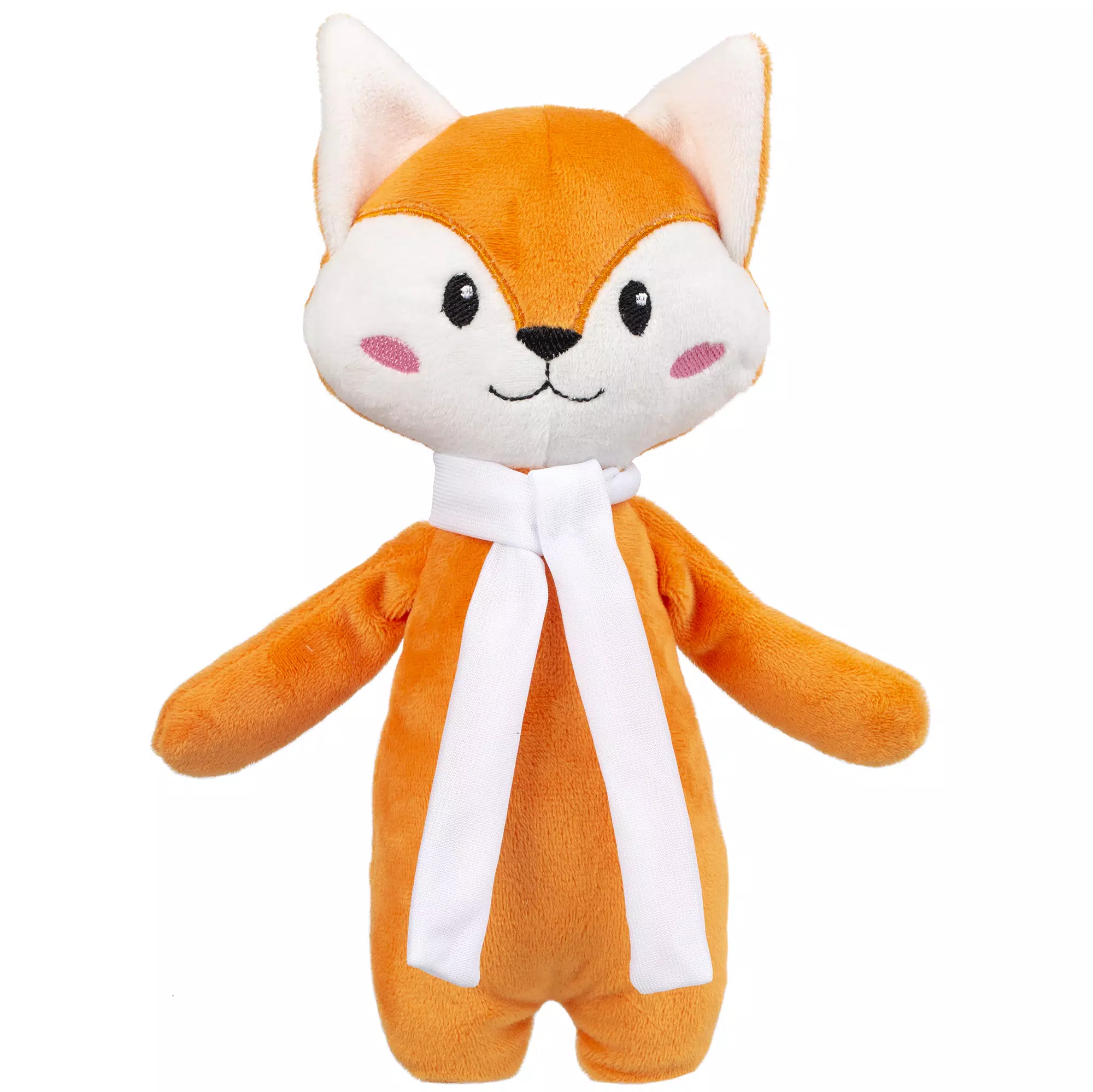 Мягкая игрушка Beastie Toys, лисенок с белым шарфом под нанесение